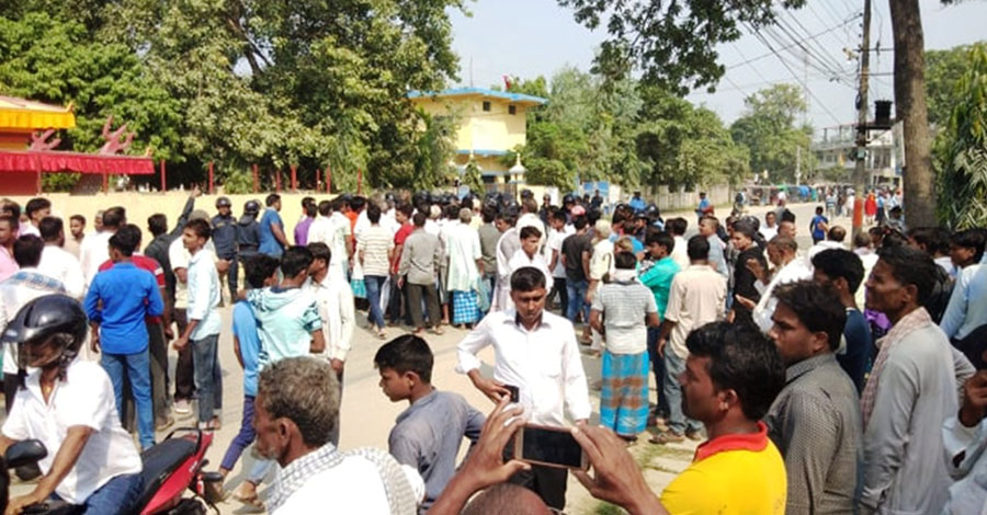 रौतहटमा कडा सुरक्षा व्यवस्था, कांग्रेस कार्यकर्ताद्वारा प्रदर्शन