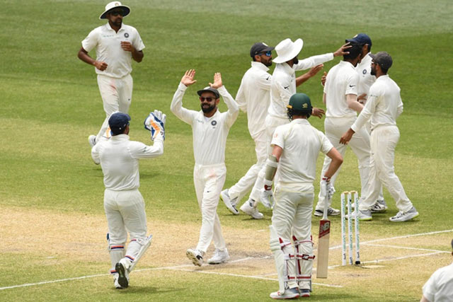 अष्ट्रेलियाविरुद्धको पहिलो टेस्टमा भारतको रोमाञ्चक जित
