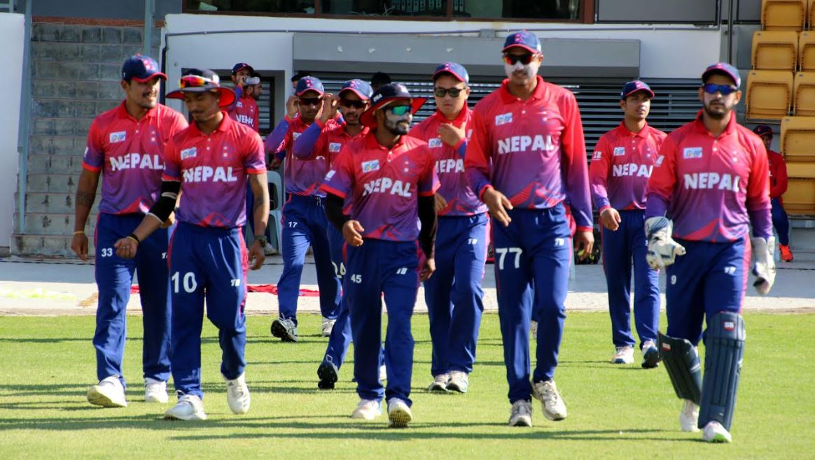 नेपाली क्रिकेट टोली फर्कियो, विमानस्थलमा भव्य स्वागत 