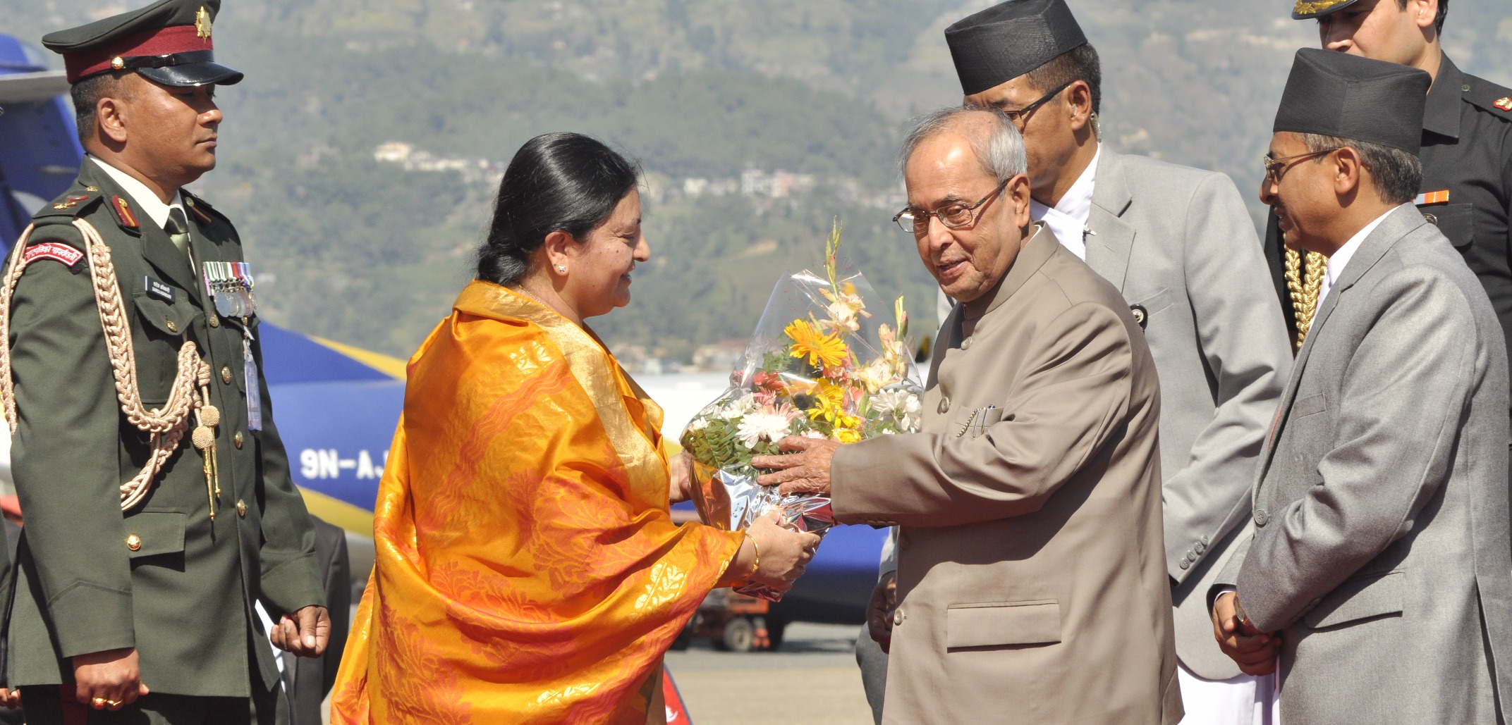 भारतीय राष्ट्रपतिको नेपाल भ्रमणको पहिलो दिन तस्विरमा