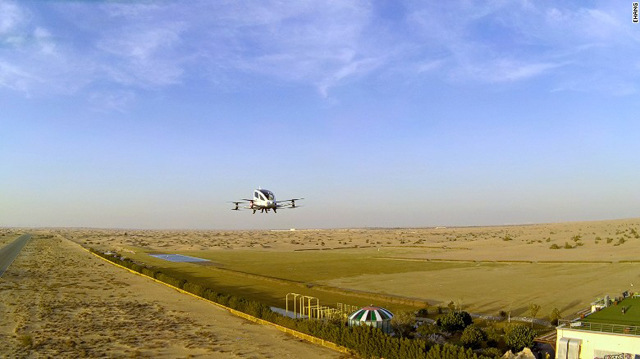 दुबईमा चालकविहीन उड्ने ट्याक्सी 