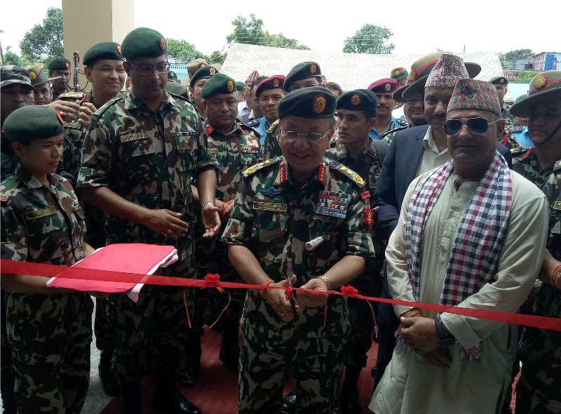 नेपालगञ्जमा १७ करोड बढी लागतमा नेपाली सेनाको अस्पताल निर्माण 