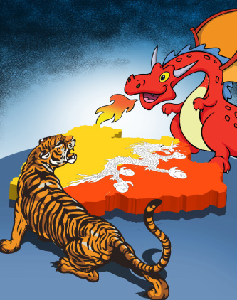भूटानी राजनीतिमा चीन र भारत 