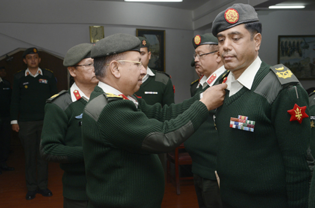 नेपाली सेनाका प्रवक्तालाई मानार्थ उपरथीको दर्जा