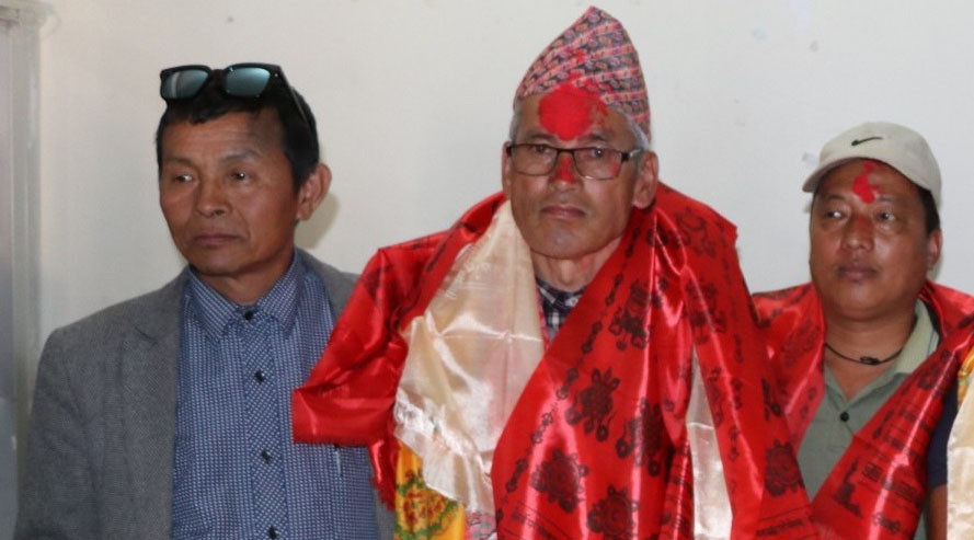 मकालु गाउँपालिकामा नेकपाका पोखरेल विजयी