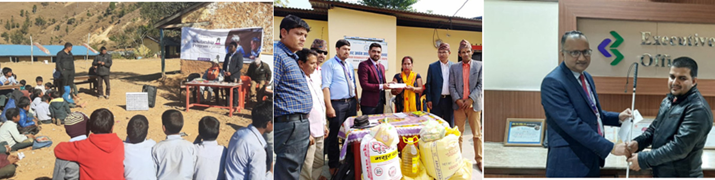 सिभिल ब्यांकको सामाजिक उत्तरदायित्वः छात्रवृत्तिदेखि दृष्टिविहीनलाई विशेष छडीसम्म