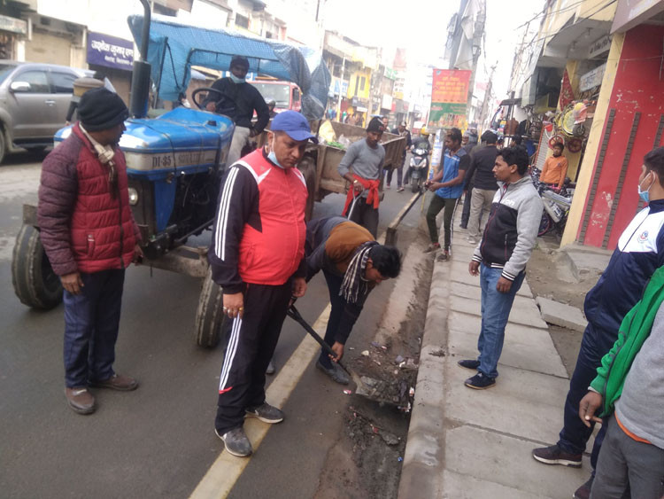 सिंगारिदै विराटनगर, ठाउँठाउँमा सफाइ अभियान