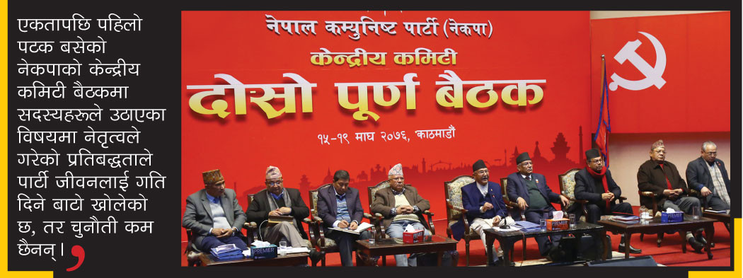 नेकपा गतिशीलताका शर्त
