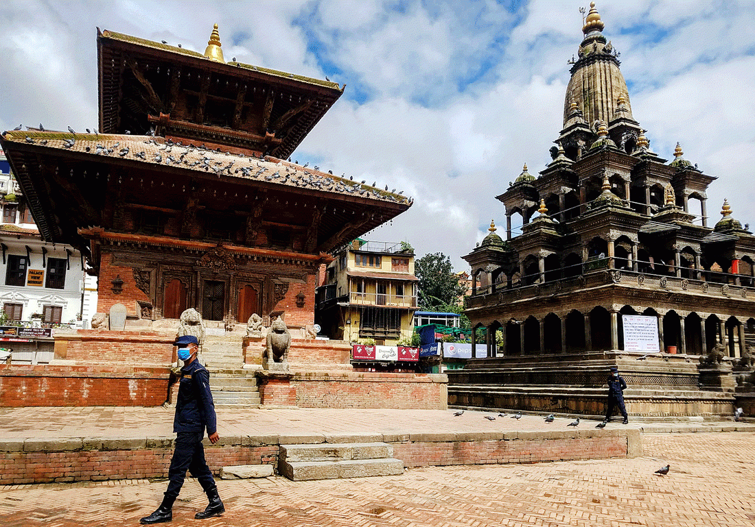 कोरोनाका कारण जन्माष्टमीमा सुनसान छ पाटन कृष्ण मन्दिर