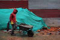 मजदूर दिवसमा काठमाडौंका मजदूर (तस्वीरहरू)