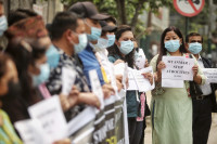 बर्माको सरकारी दमनविरुद्ध काठमाडौंमा प्रदर्शन (तस्वीरहरू)
