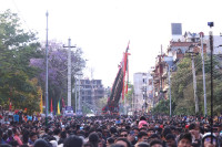 रातो मत्स्येन्द्रनाथको रथ गाःबहालमा (तस्वीरहरू)