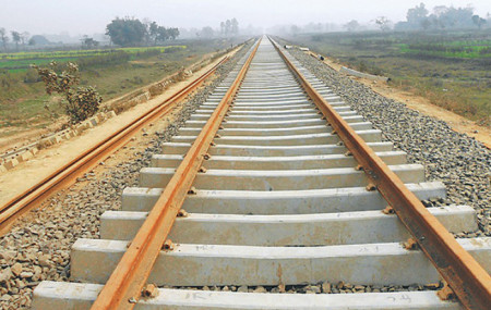 निजगढ–बर्दिबास रेलमार्ग निर्माण तीव्र