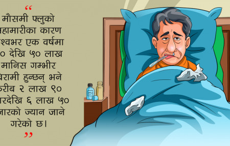 माैसमी फ्लु:  सरकारी बेवास्ताले महामारी फैलिने जाेखिम