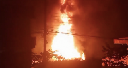 भैरहवामा पेट्रोल पम्पमा आगलागी