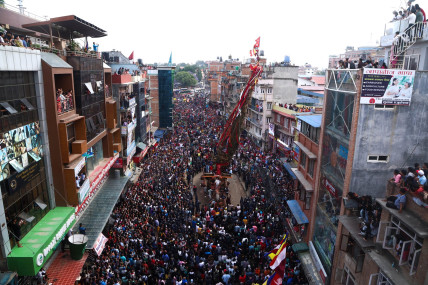 मत्स्येन्द्रनाथको जात्रामा नरिवलको खोजी (तस्वीरहरू)