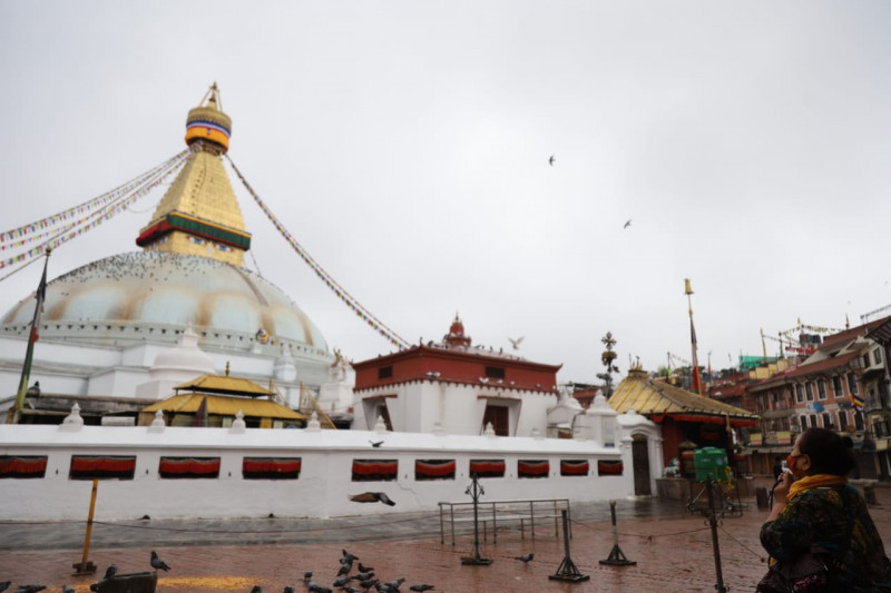 बुद्ध जयन्तीमा सुनसान बौद्धनाथ क्षेत्र (तस्वीरहरु)