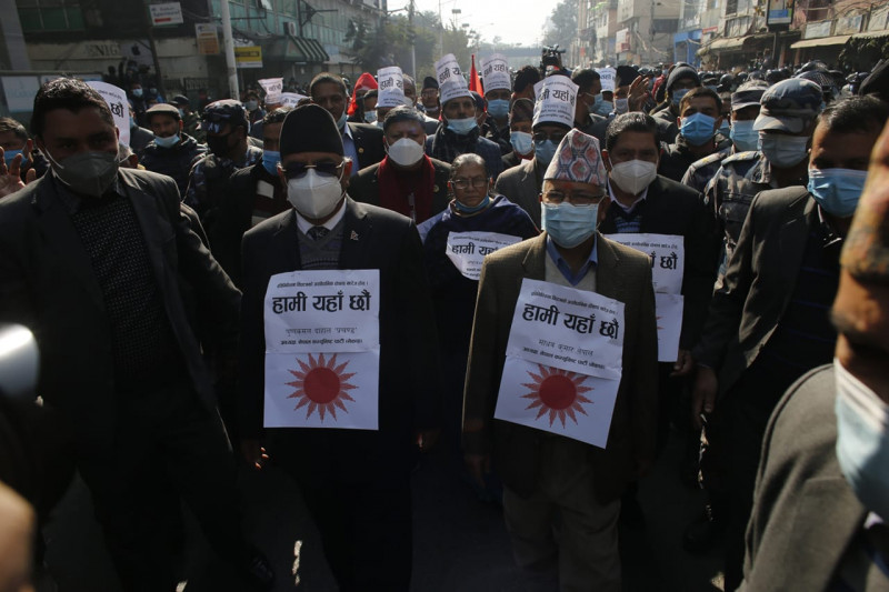 दाहाल-नेपाल समूहद्वारा थप आन्दोलन घोषणा, राजधानीदेखि वडावडासम्म प्रदर्शन