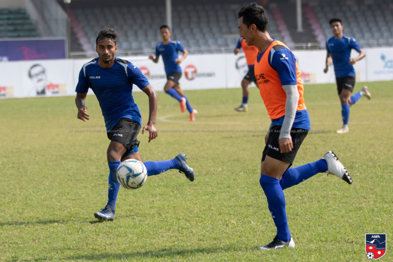 बांग्लादेशसँग दोस्रो खेल जित्नै पर्ने दबाबमा रहेको नेपाल प्रशिक्षणमा व्यस्त