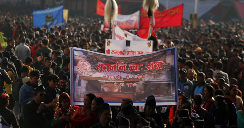 नेपाल संवत् ११४४ को स्वागत (तस्वीरहरू)