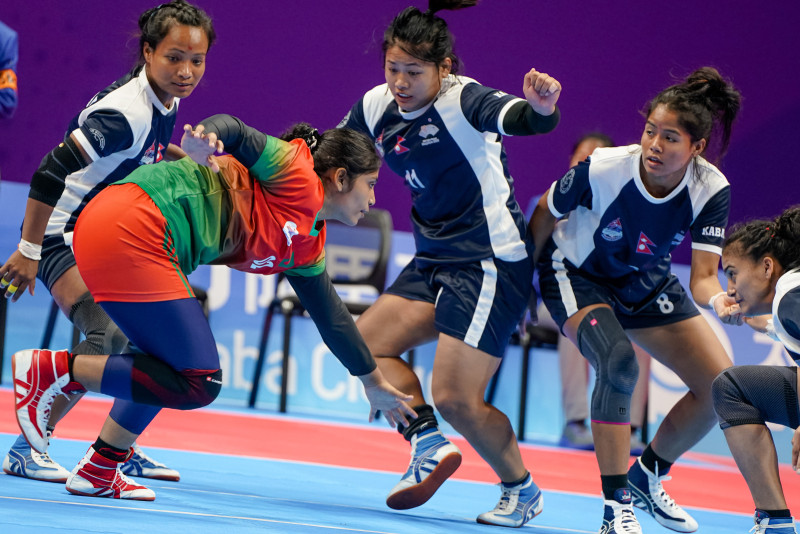 एशियाली खेलकुद : महिला कबड्डीतर्फ नेपाल सेमिफाइनलमा, पदक पाउने निश्चित