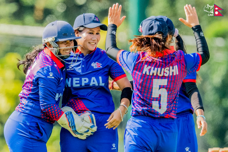 महिला टी-२० शृङ्खलामा नेपाल तेस्रो