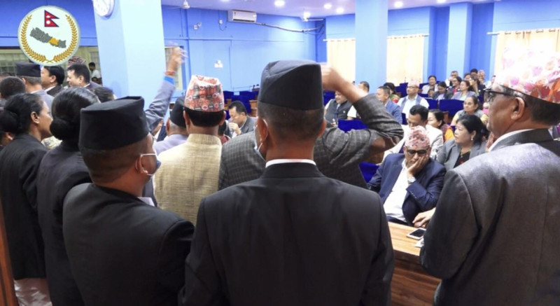 विपक्षी दलद्वारा बागमती प्रदेश सभा बैठक अवरुद्ध