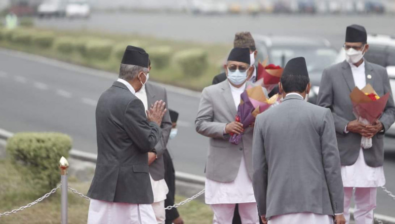 प्रधानमन्त्री देउवा नयाँ दिल्ली प्रस्थान (तस्वीरहरू)