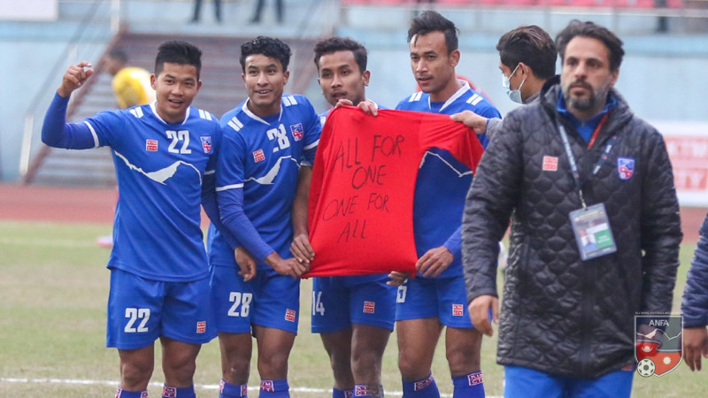 मैत्रीपूर्ण खेलमा चार रातो कार्ड, नेपालद्वारा मरिसस १–० ले पराजित
