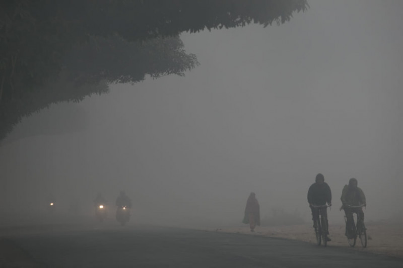 पश्चिमी वायुको प्रभावले देशका अधिकांश भागमा बाक्लो हुस्सु