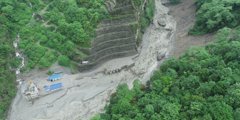 बाढीले मेलम्ची खानेपानीको ‘क्याम्प साइट’ बगायो, आठ कामदार सम्पर्कविहीन