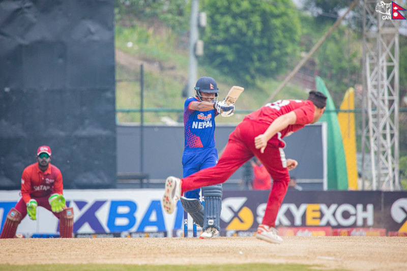 नेपाली ब्याटरको खराब प्रदर्शन, १५७ रनमै अलआउट