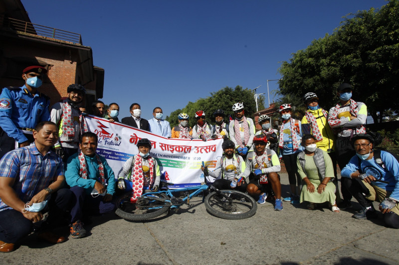 विश्व साइकल यात्री पुष्कर शाहको नेतृत्वमा “नेपाल साइकल उत्सव” आजदेखि शुरू