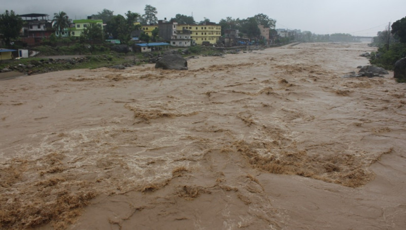 तिनाउमा तीन वर्षपछि बाढी मापन यन्त्र