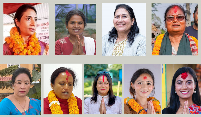 प्रतिनिधि सभाको प्रत्यक्षमा निर्वाचित नौ महिला